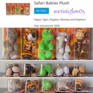 NEW! RETIRED! 2005 PEZ Safari Babies Complete Set